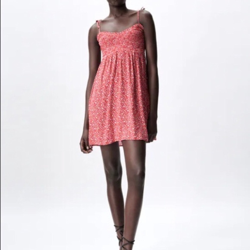 Zara Floral Print Mini Dress size Small